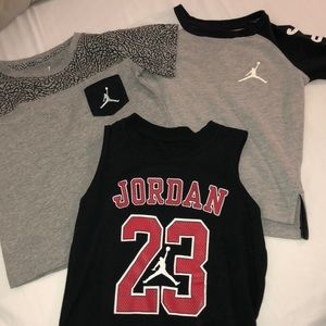 Little boys Jordan shirts